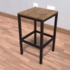 2-4 Silla 60cm Nogal-Pakan