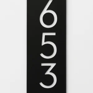 Placa Metal Número para Casa/Departamento Vertical