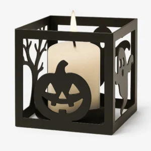 Portavelas Halloween Brujas Metal