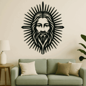 Cuadro Decorativo de Metal con Diseño rostro de Jesús | Interior y Exterior | Estilo Industrial (copia)