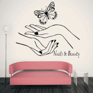 Cuadro Decorativo de Metal con Diseño nail designs